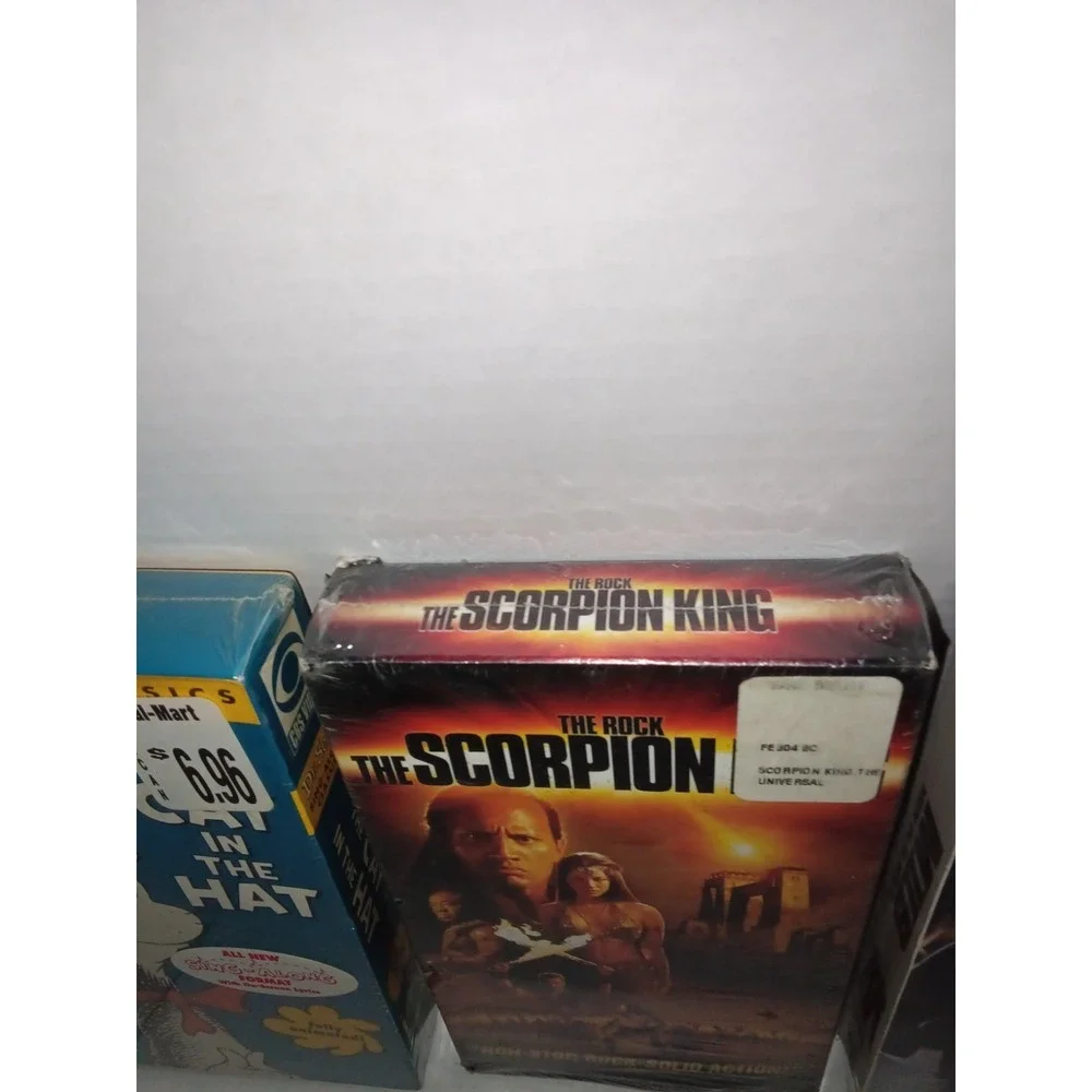 Lot of 3 Sealed VHS – The Scorpion King Mib2 , The Cat In Th Hat